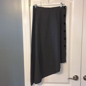 NWOT asymmetrical zara skirt w/ button detailing